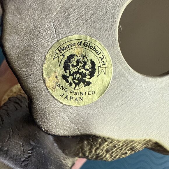 Vintage Blue Eyed Siamese Cat Hand Painted Figurine House of Global Art Japan - Picture 11 of 13